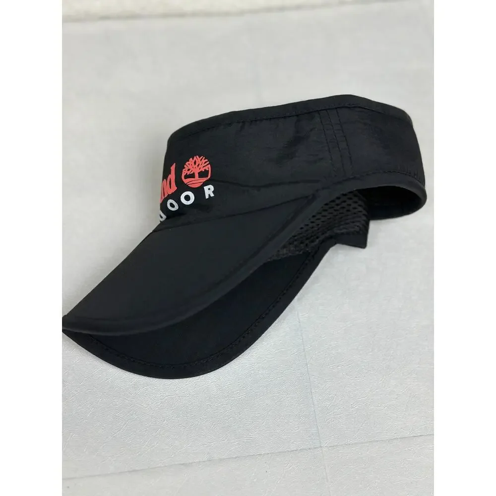 Timberland Outdoor‎ Visor Hat Black Foldable Brim Adjustable Lightweight OS